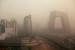 Heavy pollution surrounds the China Cent Getty Images