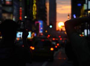 A man on 42nd street in New York City ph