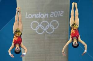 China's Chen Ruolin and China's Wang Hao