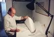 Brazilian architect Oscar Niemeyer looks at drawin Getty Images