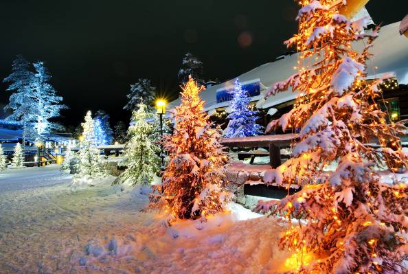 Lapponia Natale.La Casa Di Babbo Natale E In Lapponia E In Italia