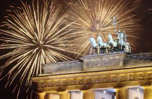 Berlin Welcomes 2012 With Fireworks And Concert
