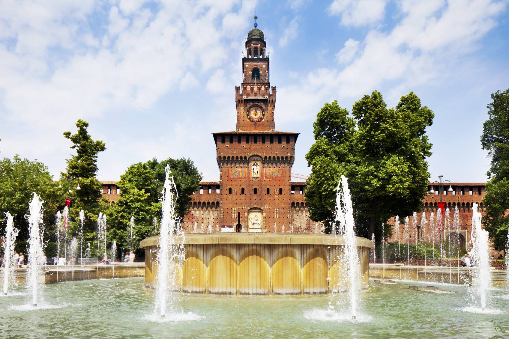 "Castello Sforzesco in Milan, Italy"