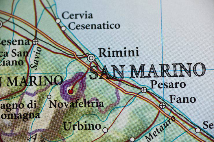 San Marino, Italy map