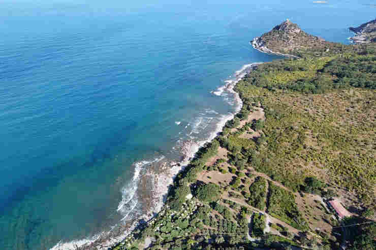 Veduta aerea di Castrocucco Marina