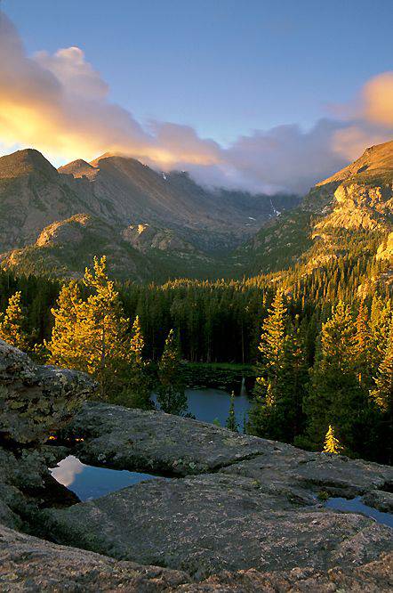 rocky mountain national park tramonto