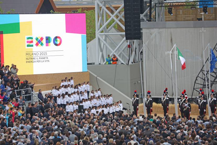 MILAN, ITALY - MAY 01:  A general view of atmosphere during the Opening Ceremony - Expo 2015 at Fiera Milano Rho on May 1, 2015 in Milan, Italy.  (Photo by Vincenzo Lombardo/Getty Images)