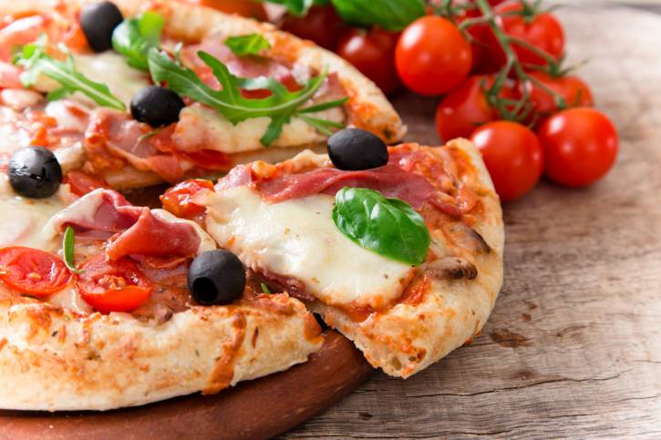 Delicious italian pizza
