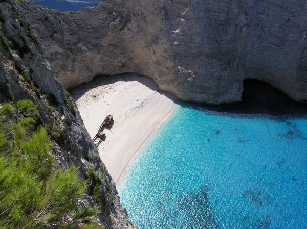 Zante spiaggia del Relitto (Foto di Hehec da Wikipedia, Licenza CC BY-SA 3.0)