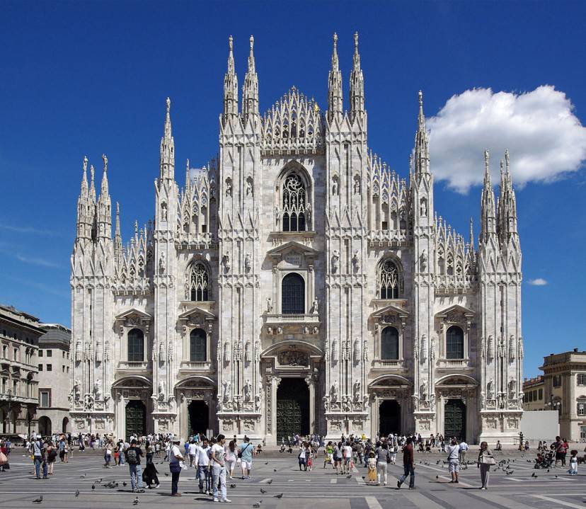 Il Duomo di Milano (Foto di Jakub Hałun. Licenza GFDL via Wikimedia Commons)