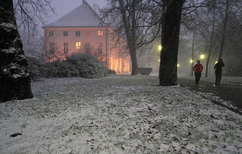Neve a Schoenhausen, Berlino (JOERG CARSTENSEN/AFP/Getty Images)