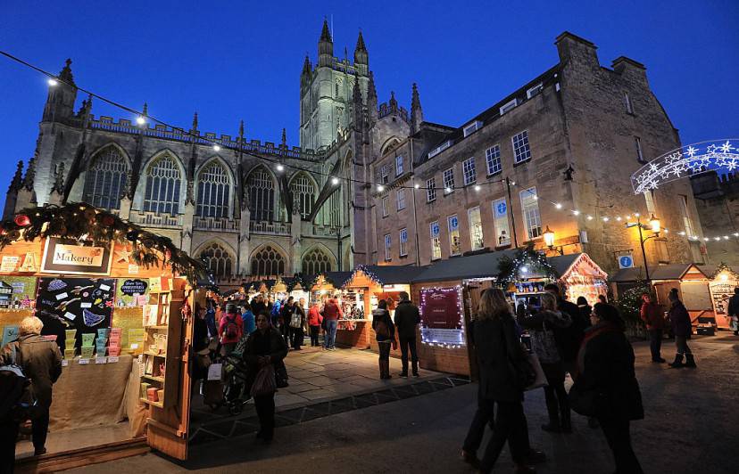 La Cattedrale di Bath e il mercatino di Natale (Matt Cardy/Getty Images)
