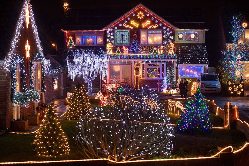 Inghilterra, luminarie natalizie a Burnham-on-Sea (Matt Cardy/Getty Images)