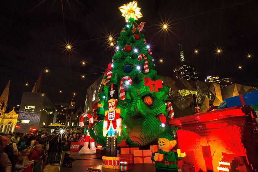Melbourne, Australia, albero di Natale dei Lego (Chris Hopkins/Getty Images)