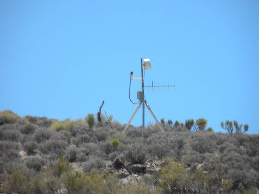 Videocamera di sicurezza nell'Area 51 (Foto di Jimderkaisser. CC BY-SA 3.0 via Commons)