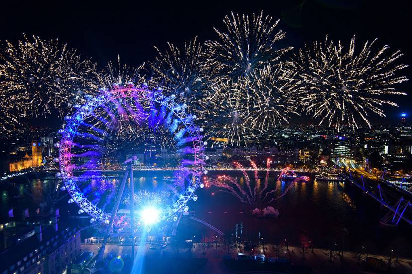 Capodanno 2016 a Londra (Ben Pruchnie/Getty Images)