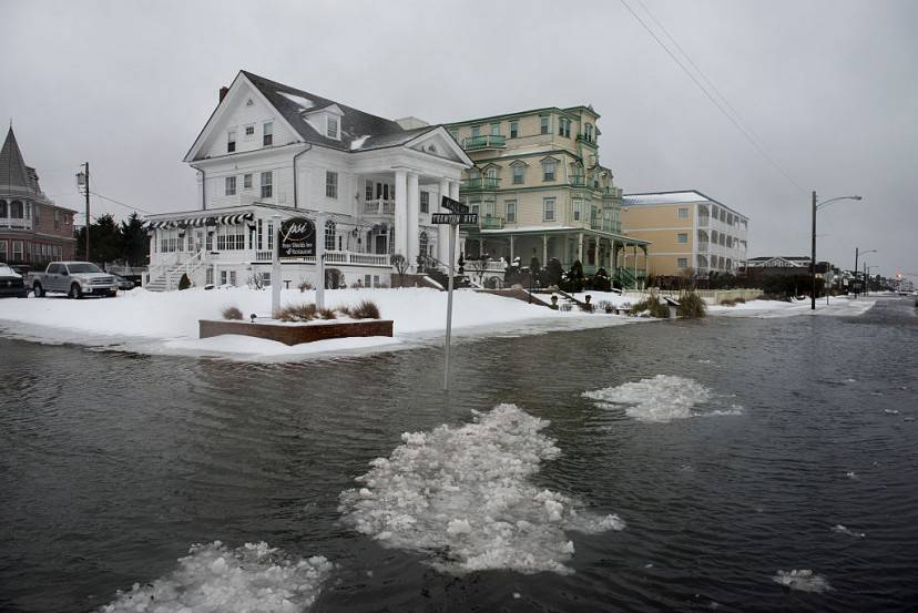 Tempesta Jonas a Cape May, New Jersey (Andrew Renneisen/Getty Images)