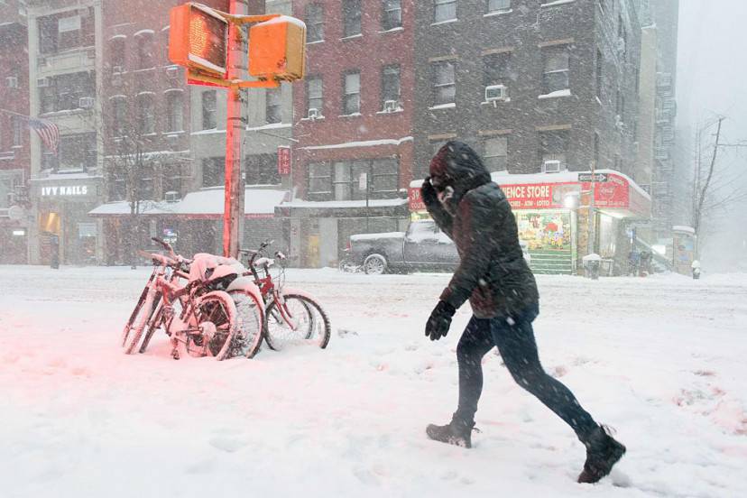 Tempesta Jonas a New York (FRANCOIS XAVIER MARIT/AFP/Getty Images)