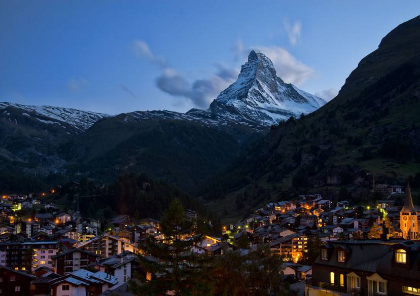 Zermatt (Foto di chensiyuan - chensiyuan. Licenza GFDL via Wikicommons)