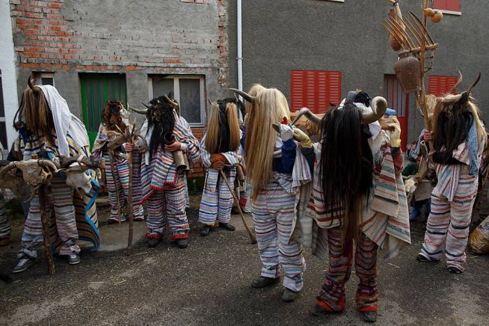 Cucurrumachos al Carnevale di Navalosa, Spagna (Pablo Blazquez Dominguez/Getty Images)