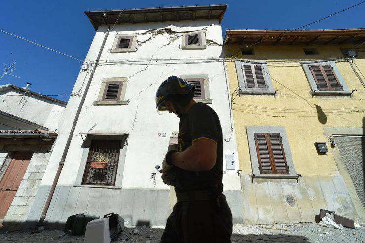 Terremoto ad Amatrice (ANDREAS SOLARO/AFP/Getty Images)