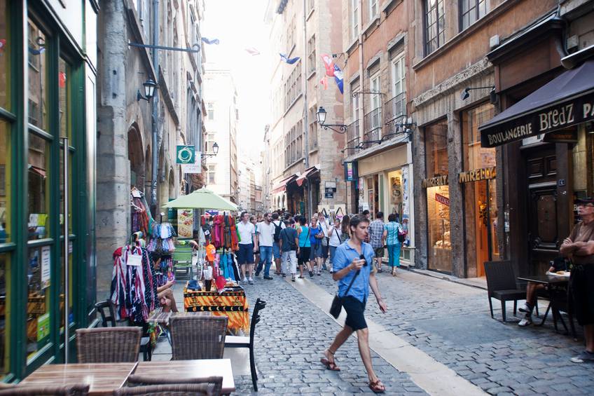 Lione rue st jean francia