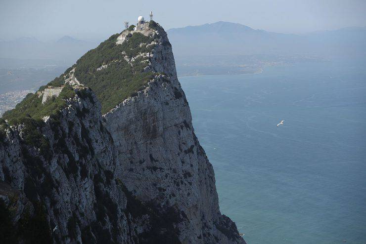 GIBRALTAR - JUNE 23:  The Rock of Gibraltar stands on June 23, 2016 in Gibraltar. Gibraltar is a British dependent territory that profits from tourism, finance and its shipyard.  (Photo by Sean Gallup/Getty Images)