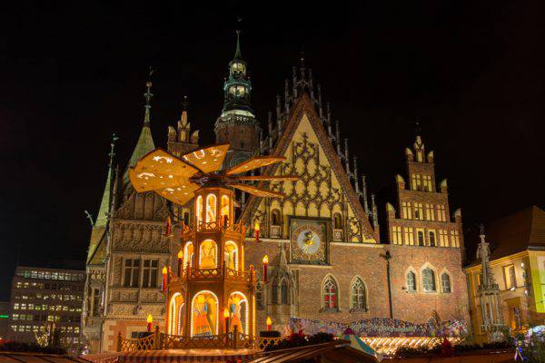 Natale a Breslavia, Wroclaw, Polonia (iStock)