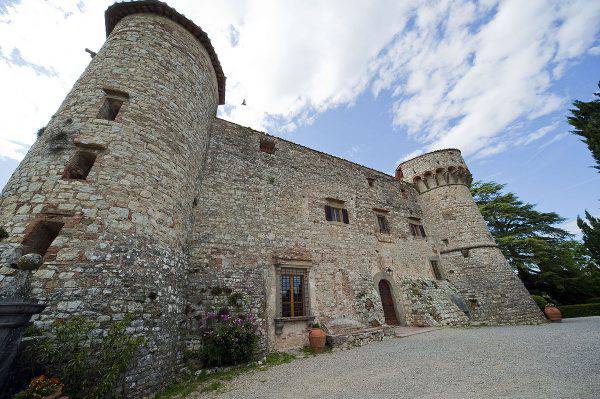 Castello di Meleto, Gaiole in Chianti (Vignaccia76, CC BY-SA 3.0, Wikipedia)