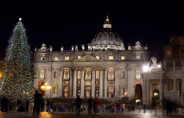 Roma, Piazza San Pietro a Natale (FILIPPO MONTEFORTE/AFP/Getty Images)