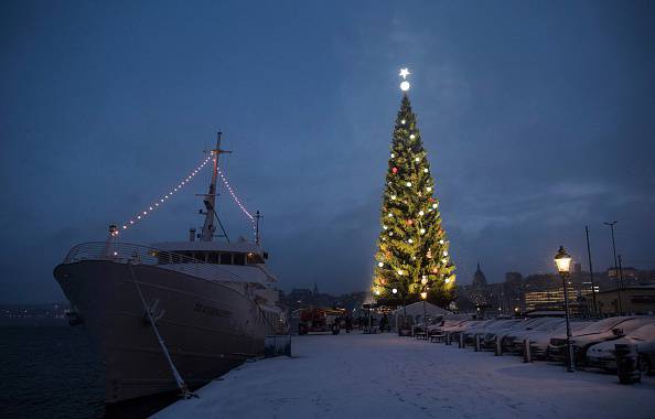 Albero di Natale 2016 di Stoccolma (JONATHAN NACKSTRAND/AFP/Getty Images)