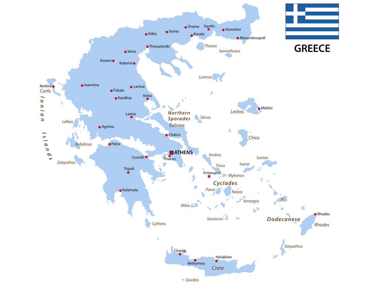 isole grecia mappe