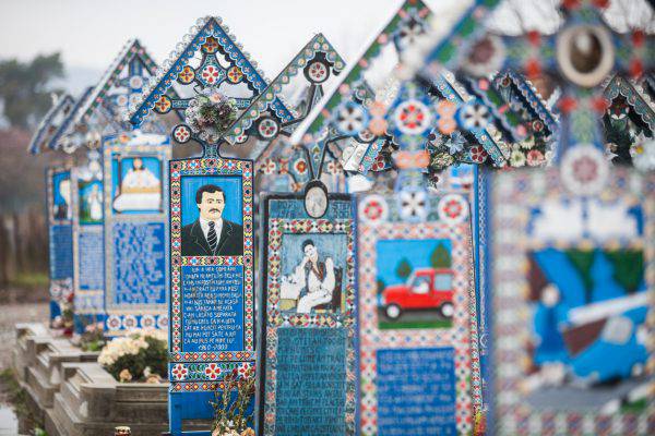 Merry Cemetery in Sapanta, Romania.