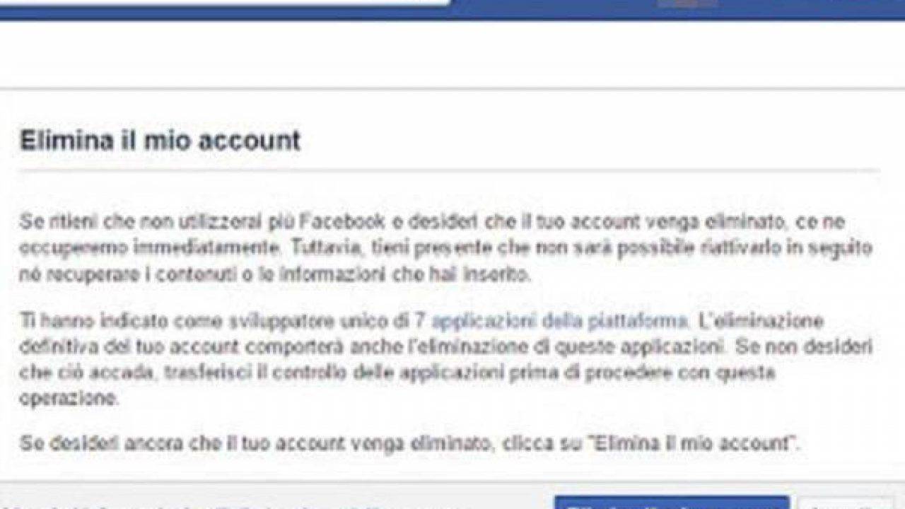 Facebook trackid=sp-006 account eliminare Mp4 Gain