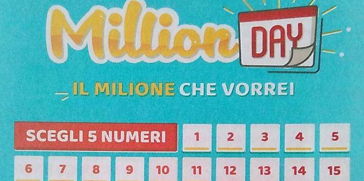 estrazione 16 marzo million day