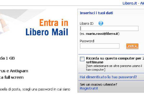 Libero email