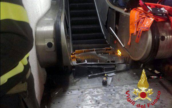 incidente metro roma