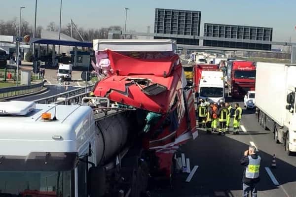 incidente a1 carambola