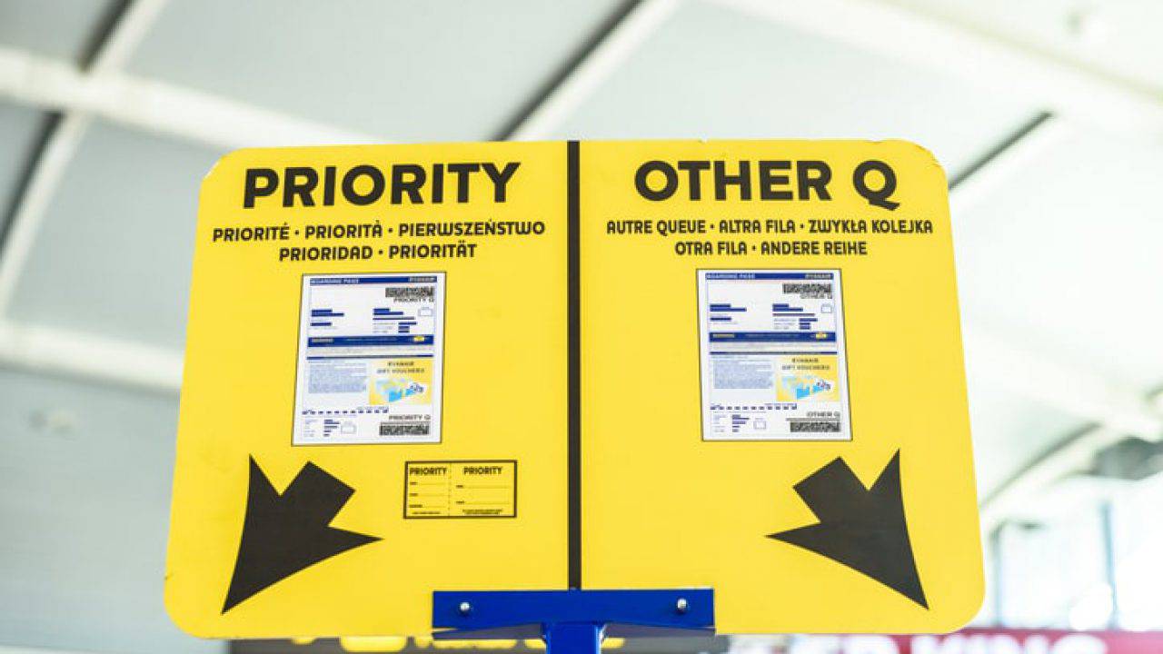 Volo prioritario ryanair Clearance