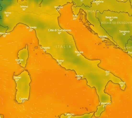 meteo 19 luglio 