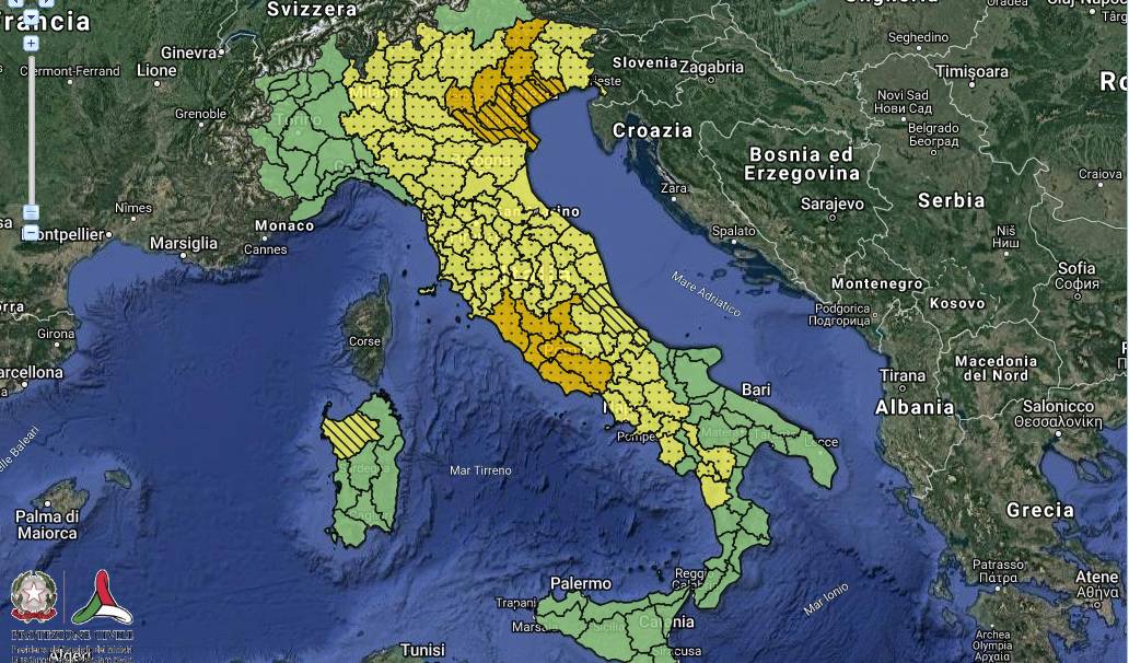 allerta meteo protezione civile