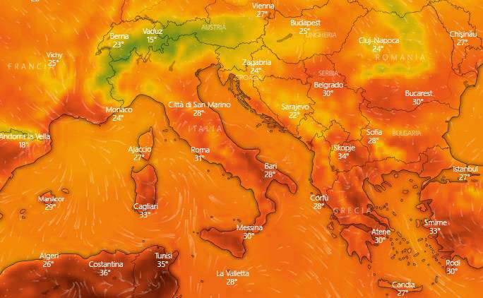 meteo italia 2 agosto