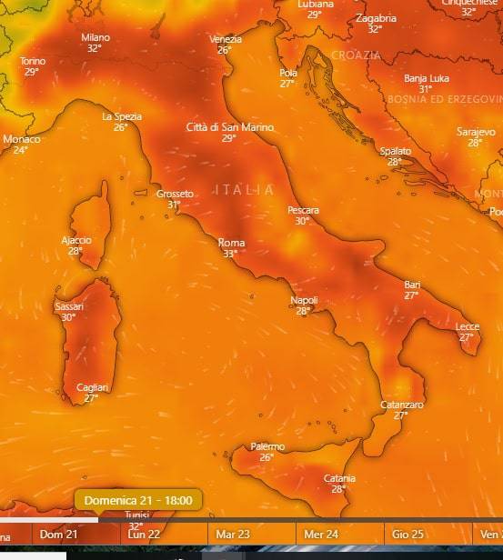 meteo weekend luglio