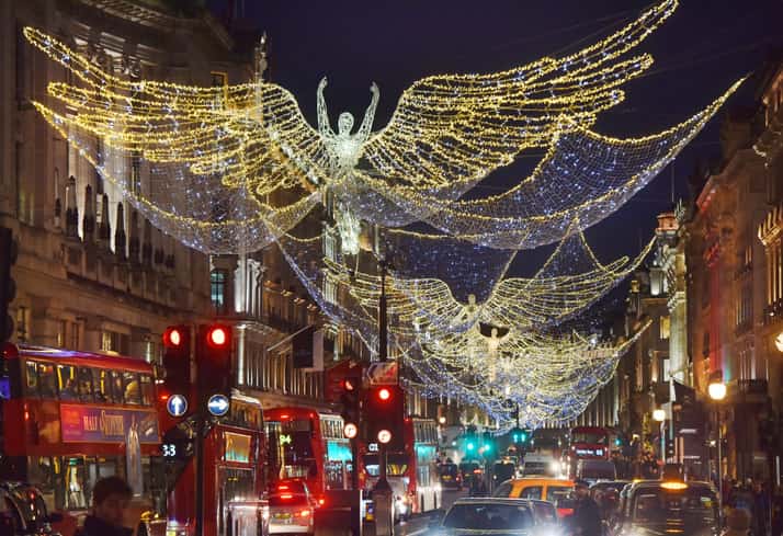 luci di natale regent street londra