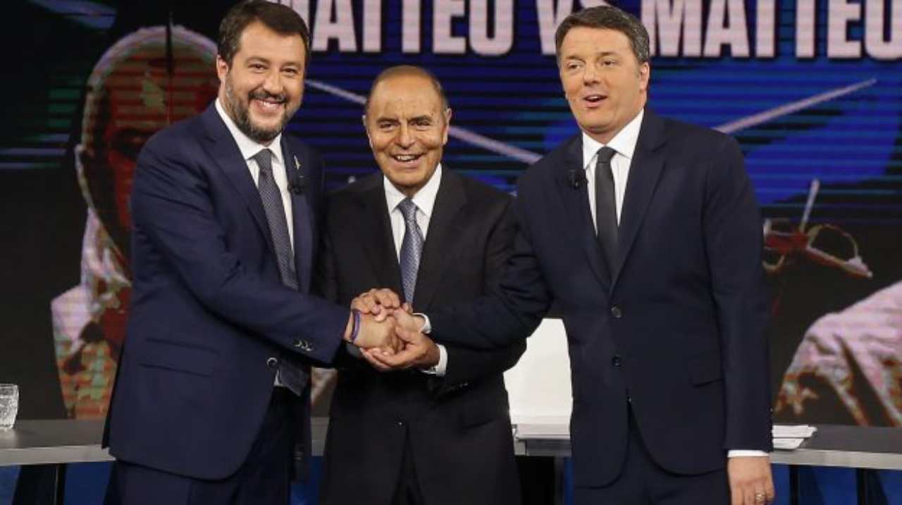 Porta a Porta Renzi Salvini