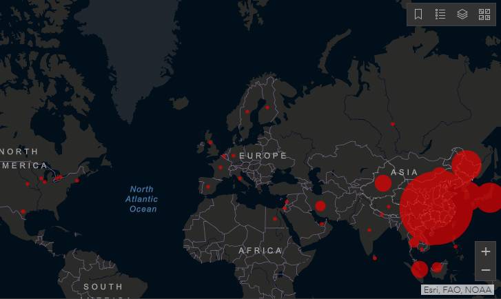 mappa coronavirus