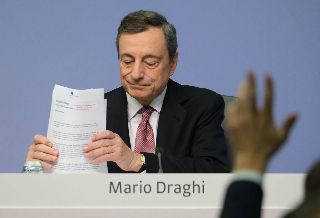 Mario Draghi incendio