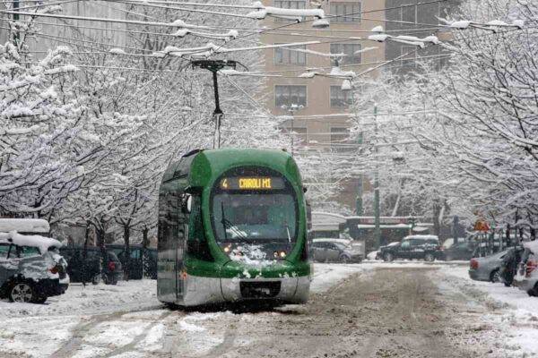 Nevicate in città a gennaio e febbraio 2021 freddo città