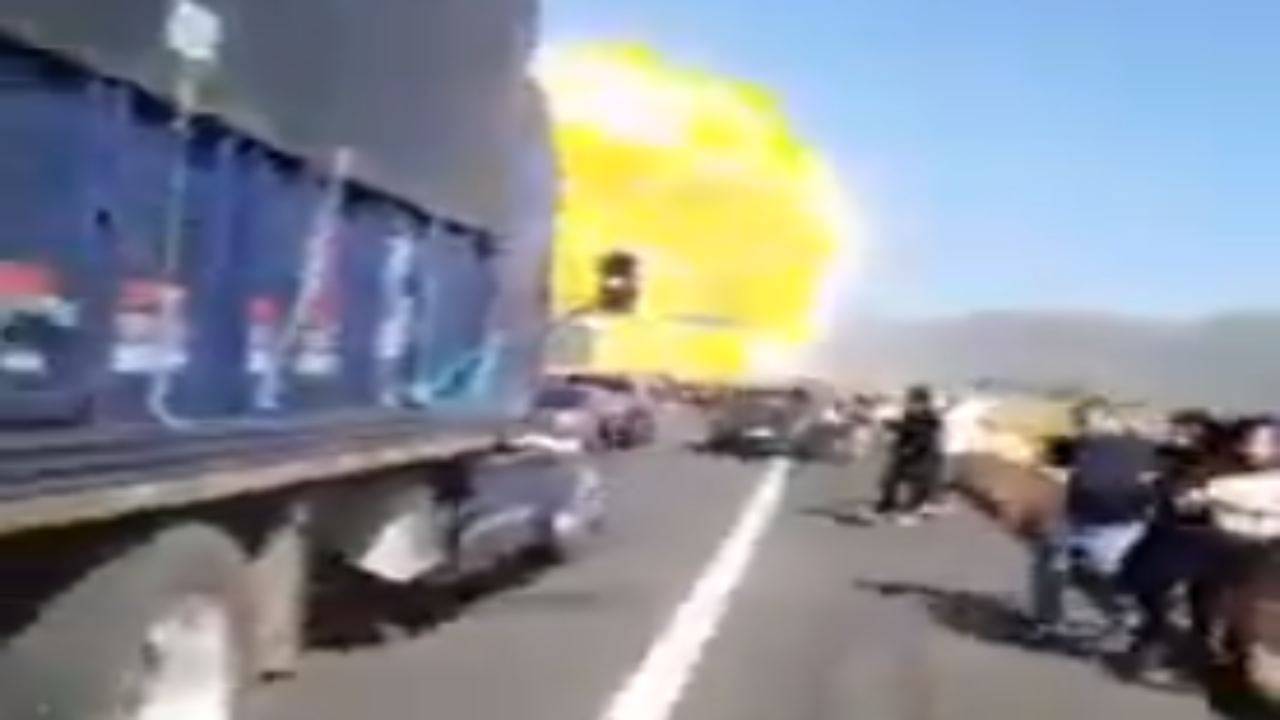 Incidente camion esplode autocisterna