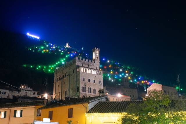 albero natale gubbio